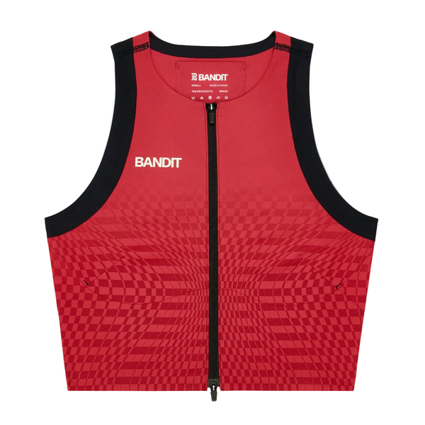 Bandit Women's Adapto™ 2-Way Zip Race Crop - Oxide Red