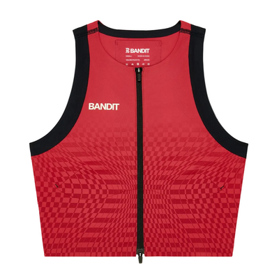 Bandit Women's Adapto™ 2-Way Zip Race Crop - Oxide Red