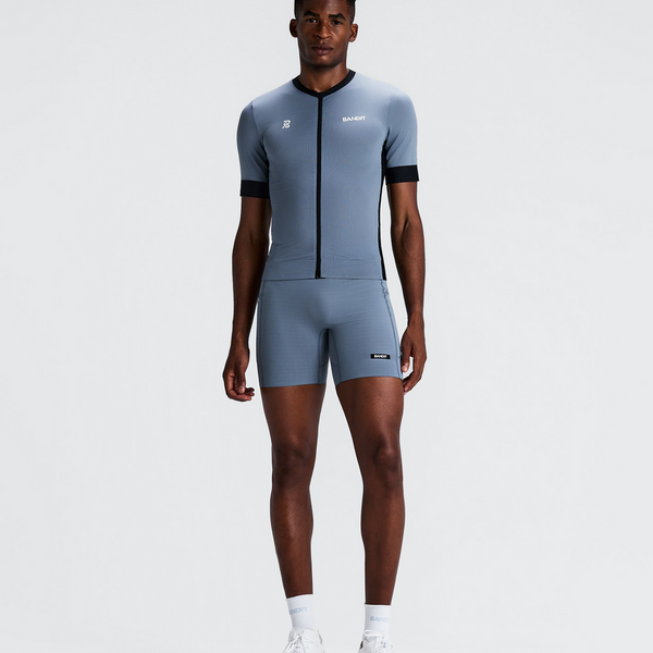 Bandit Men's Gridlock™ Quarter Tights - Steel Horizon