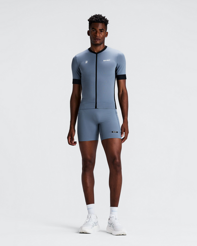 Bandit Men's Gridlock™ Quarter Tights - Steel Horizon