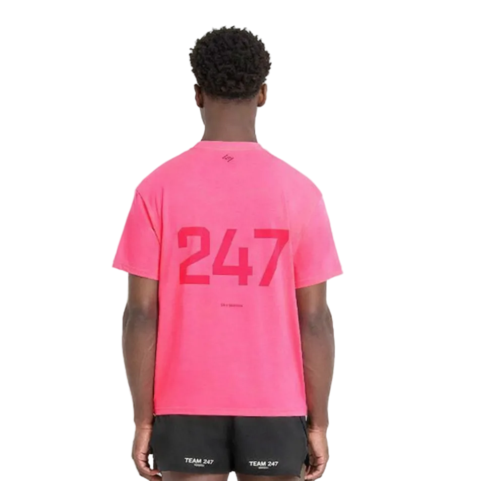 247 Oversized Tee - Ultra Pink