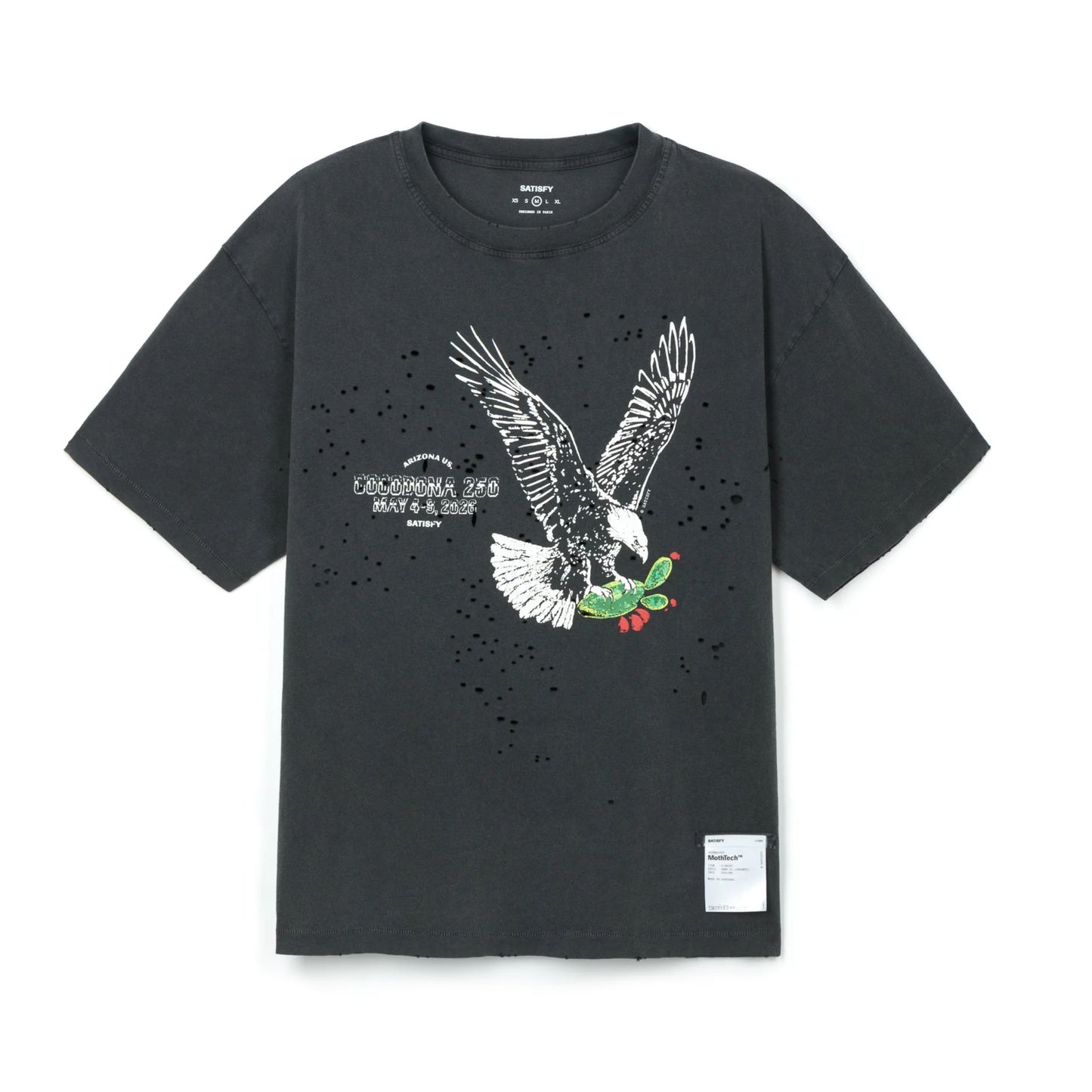 Satisfy Mothtech Tee Cocodona Eagle - Aged Black