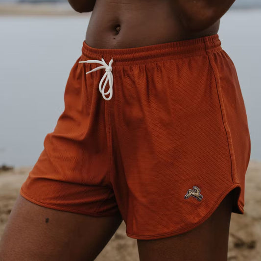 Tracksmith Women Van Cortlandt Shorts - Flame