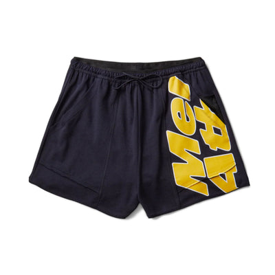 Mental Athletic Raw Cut Sweat Shorts - Baritone Blue