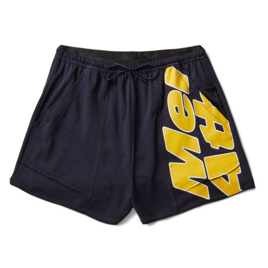Mental Athletic Raw Cut Sweat Shorts - Baritone Blue