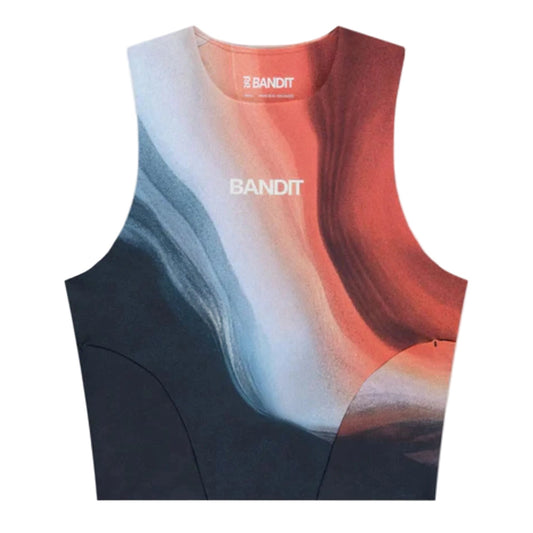 Bandit Stamina Crop Prt - Apricot Wave Print