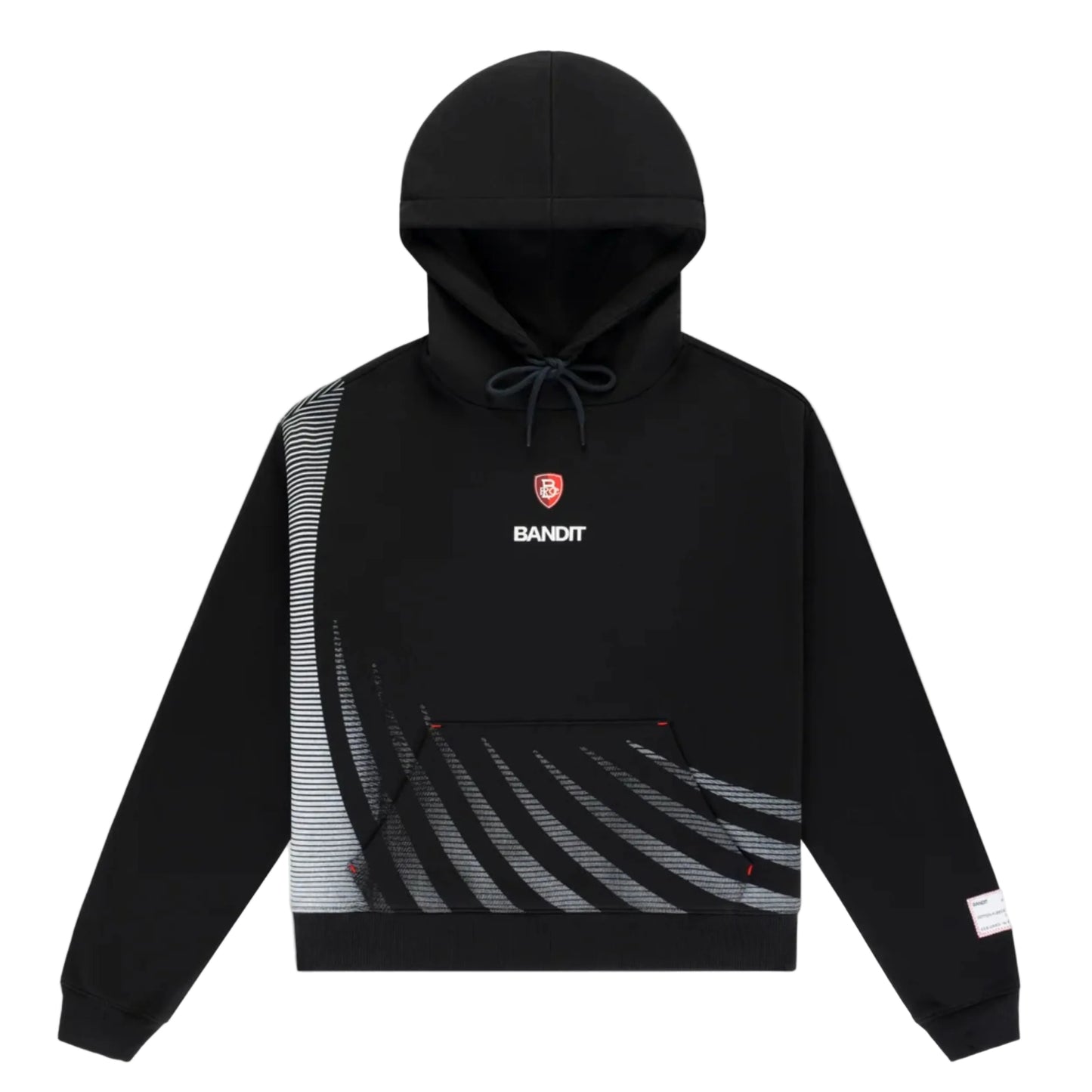 Bandit London Marathon 26 Classic Cotton Cropped Hoodie - Black
