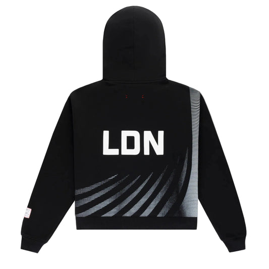 Bandit London Marathon 26 Classic Cotton Cropped Hoodie - Black