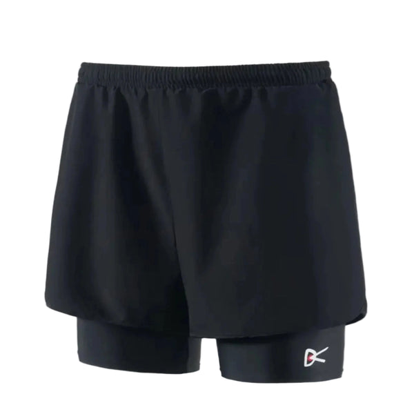 District Vision Layered Trail Shorts - Black Black