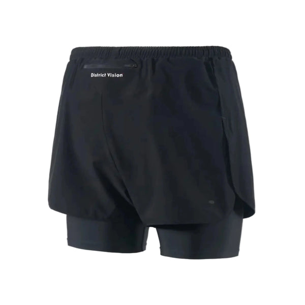 District Vision Layered Trail Shorts - Black Black