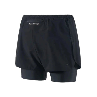 District Vision Layered Trail Shorts - Black Black