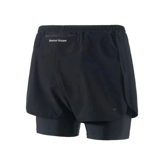 District Vision Layered Trail Shorts - Black Black