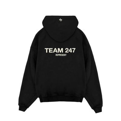 247 Team Oversized Hoodie - Black