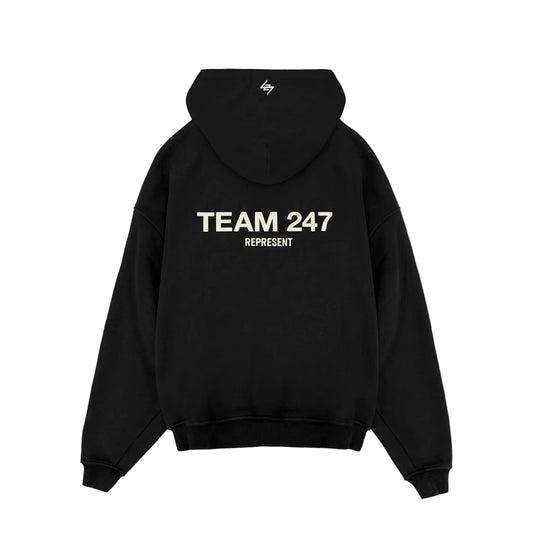 247 Team Oversized Hoodie - Black