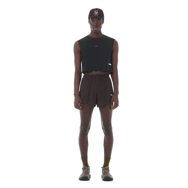 Satisfy Justice Trail Cropped Muscle Tee - Black