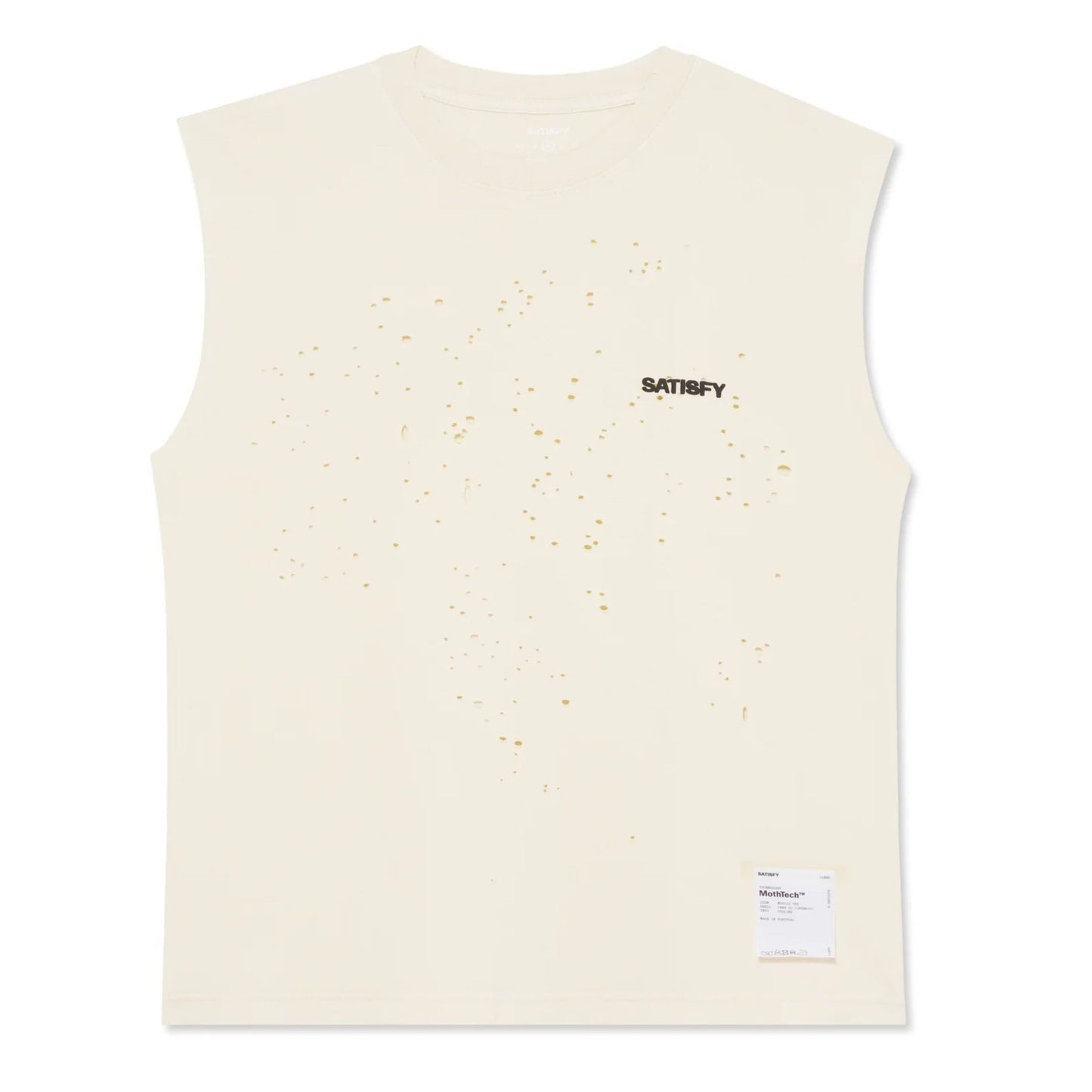 Satisfy Mothtech Muscle Tee - Aged Ecru