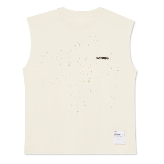 Satisfy Mothtech Muscle Tee - Aged Ecru