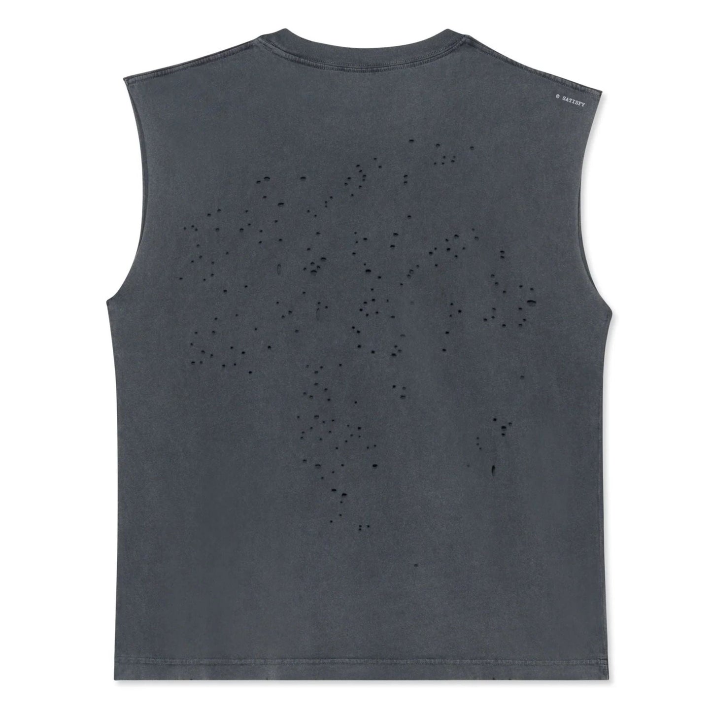 Satisfy Mothtech Muscle Tee - Aged Black