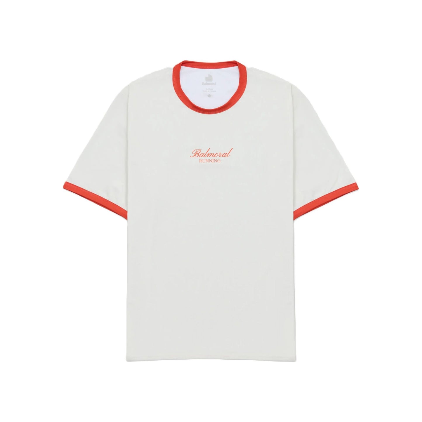 Balmoral Plaza Tee - White Red