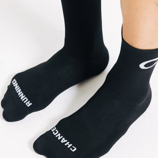 Chance Arow Crew Socks - Black and White C+