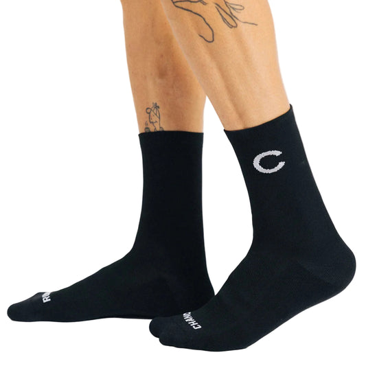 Chance Arow Crew Socks - Black and White C+