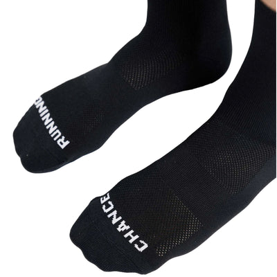 Chance Arow Padded Trail Sock - Black and White