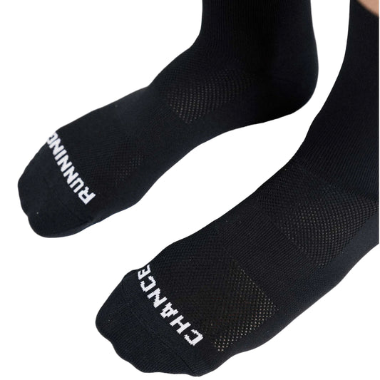 Chance Arow Padded Trail Sock - Black and White