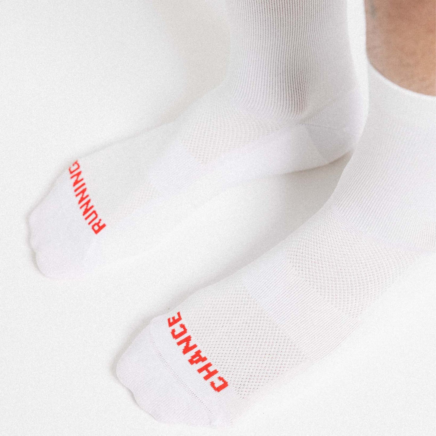 Chance Arow Padded Trail Sock - White and Orange