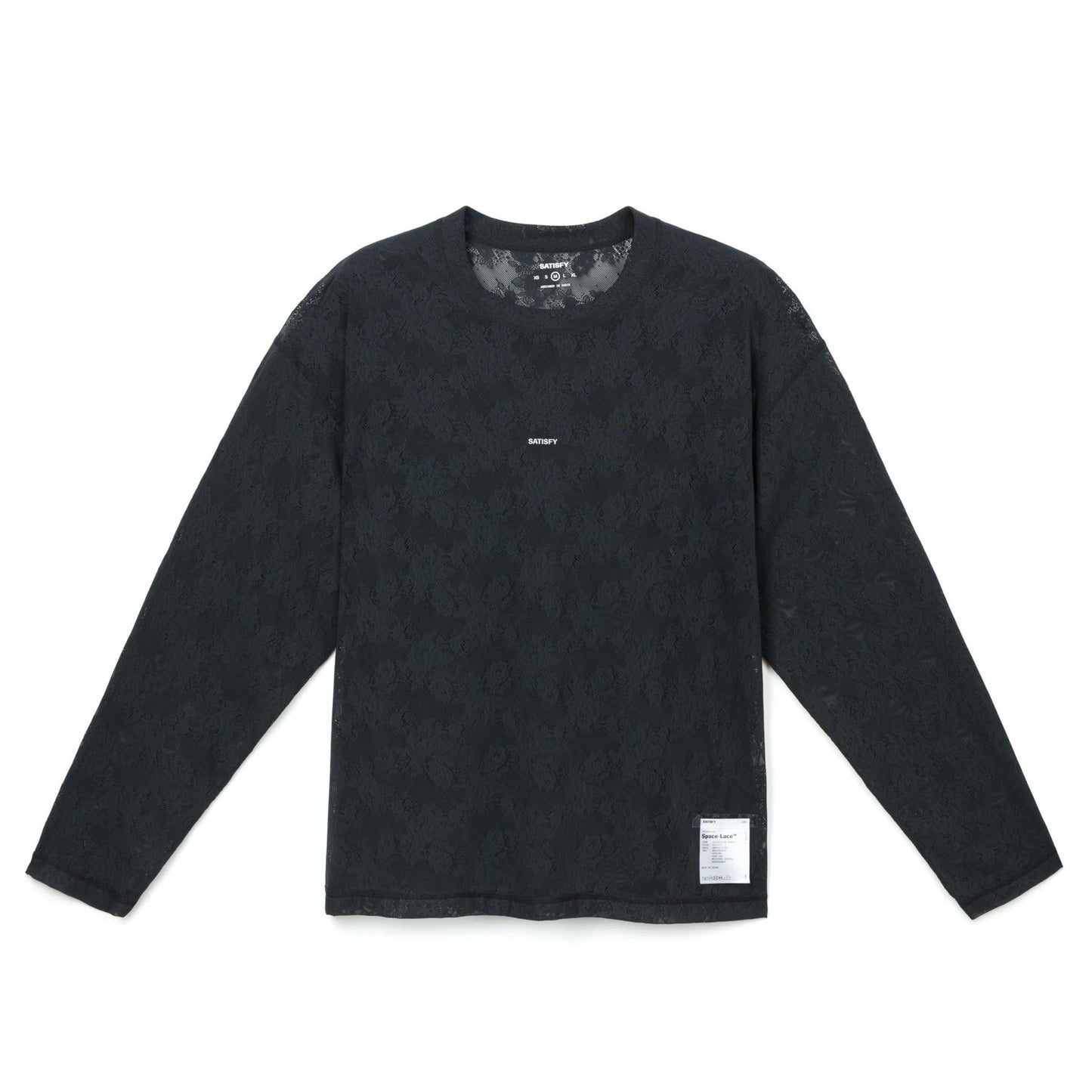 Satisfy Space Lace Long Tee - Black