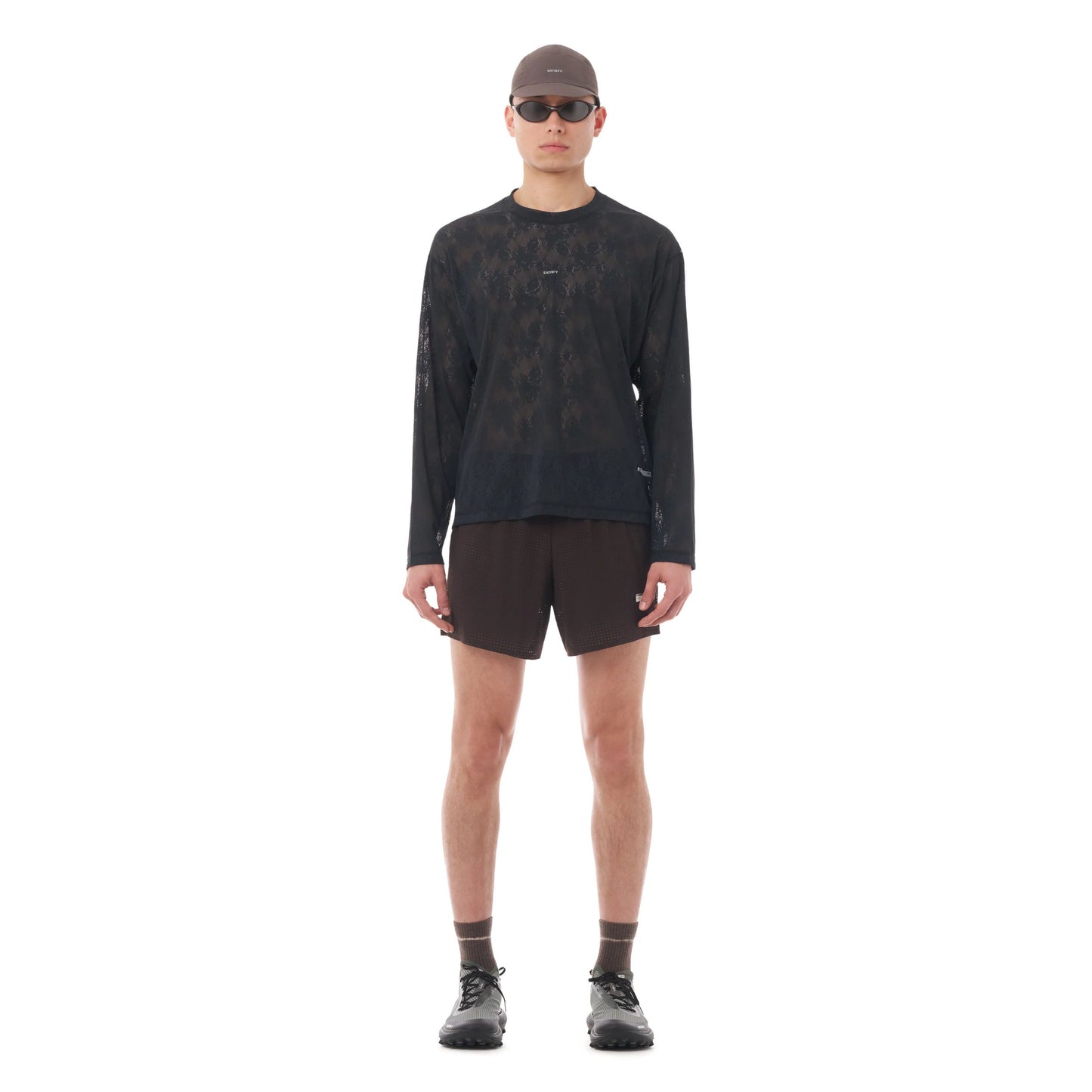 Satisfy Space Lace Long Tee - Black
