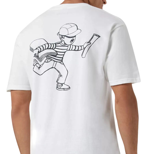 Paperboy Tee Run Delivery - White