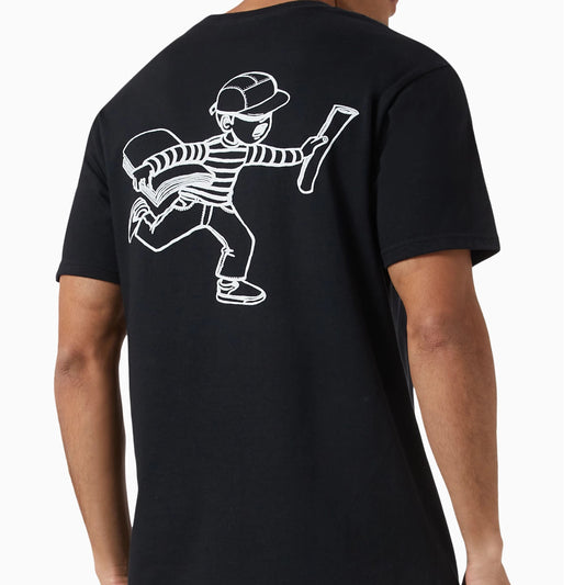 Paperboy Tee Run Delivery - Black
