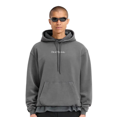 247 Represent On A Mission Hoodie - Aged Black
