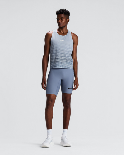 Bandit Men's Striped Cadence™ Half Tights - Steel Horizon/Pavilion Blue