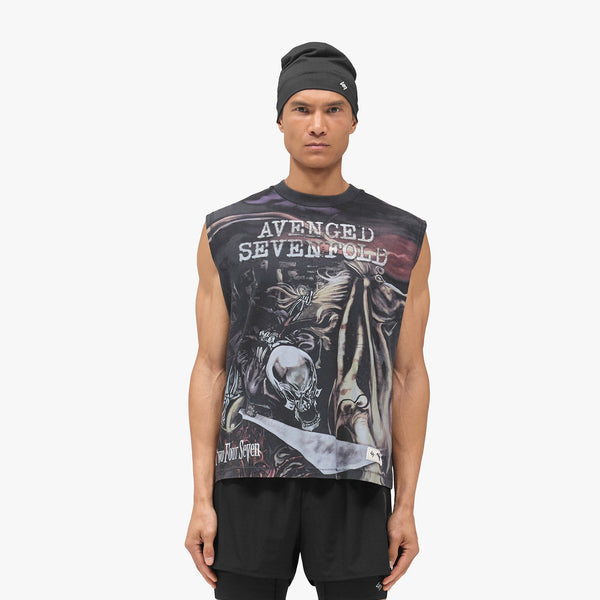 247 Represent x Avenged Sevenfold City Of Evil Tank - Aged Black
