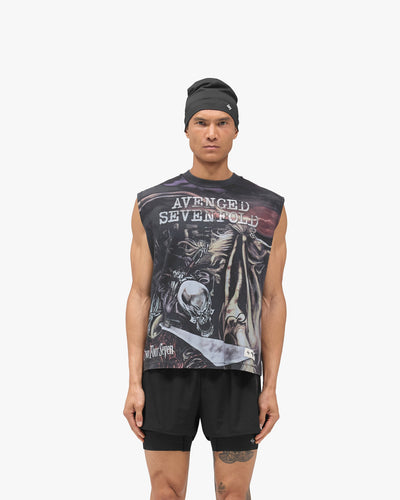 247 Represent x Avenged Sevenfold City Of Evil Tank - Aged Black