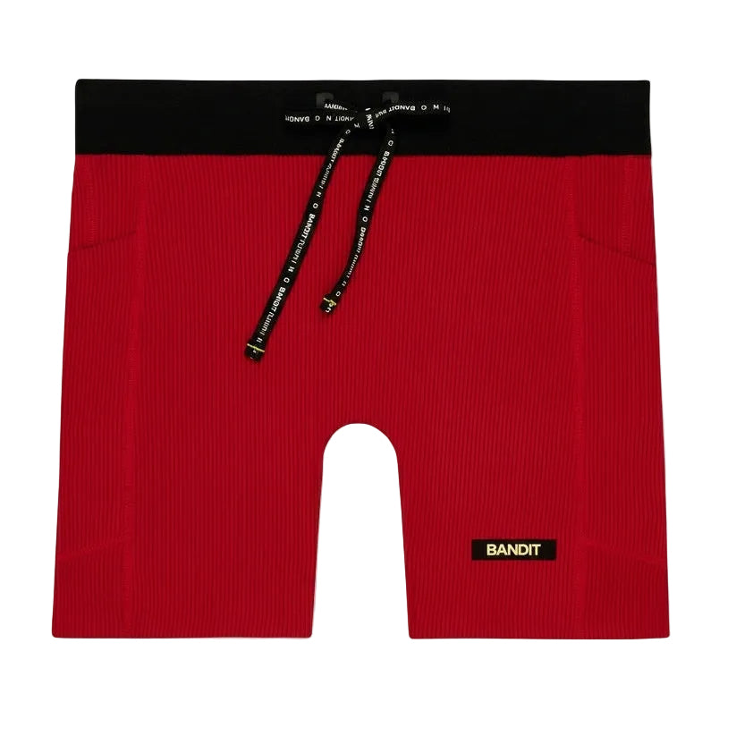 Bandit Women's Striped Cadence™ 5" Compression Shorts - Oxide Red/Signal Red