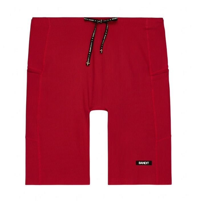 Bandit Men's Striped Cadence™ Half Tights - Oxide Red/Signal Red