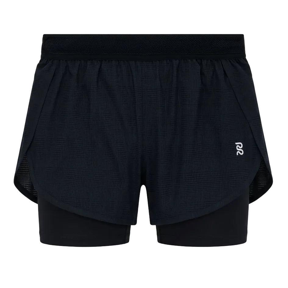 Bandit Women's CoolGrid™ 2in1 Run Shorts - Black