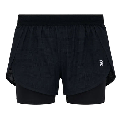 Bandit Women's CoolGrid™ 2in1 Run Shorts - Black