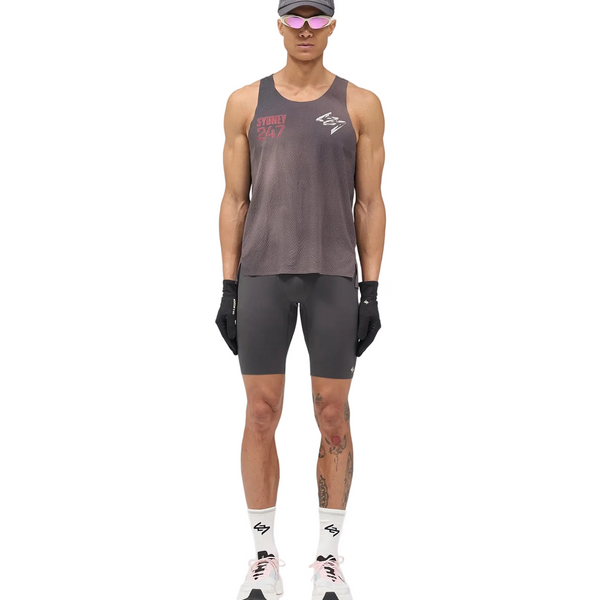 247 Represent Sydney Race Singlet -  Washed Grey