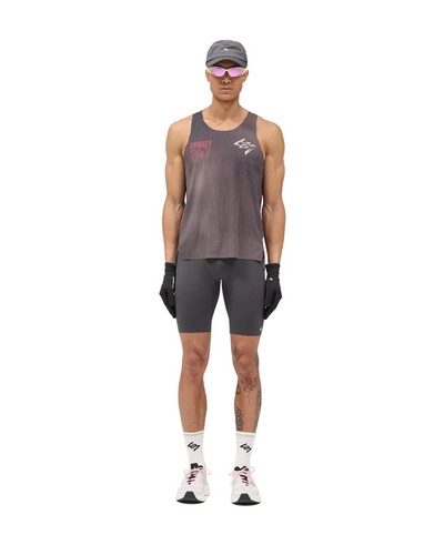 247 Represent Sydney Race Singlet -  Washed Grey