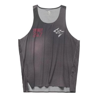 247 Represent Sydney Race Singlet -  Washed Grey