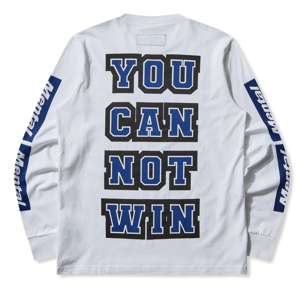 Mental Athletic Long Sleeve Monogram Tee - White