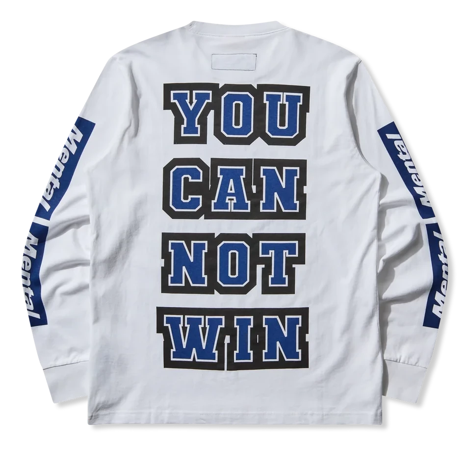 Mental Athletic Long Sleeve Monogram Tee - White