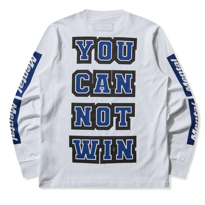 Mental Athletic Long Sleeve Monogram Tee - White