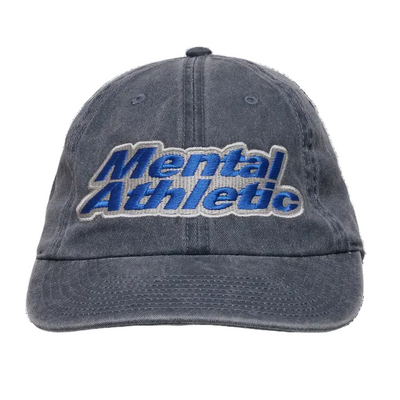 Mental Athletic Heavy Outline Cap - Denim Blue