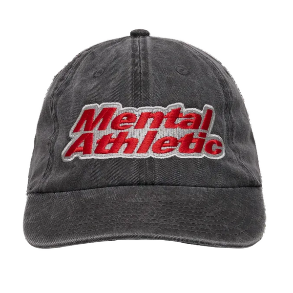 Mental Athletic Heavy Outline Cap - Black Red