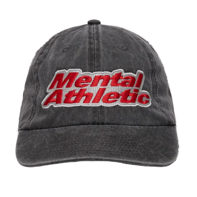 Mental Athletic Heavy Outline Cap - Black Red