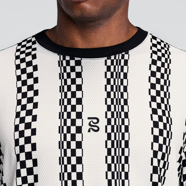 Bandit Men's Micromesh™ Long Sleeve - Checkerboard Stripe
